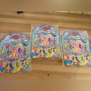 3 Packs: Melissa & Doug Mermaid Puffy Sticker Play Set 65 Reusable Stickers.